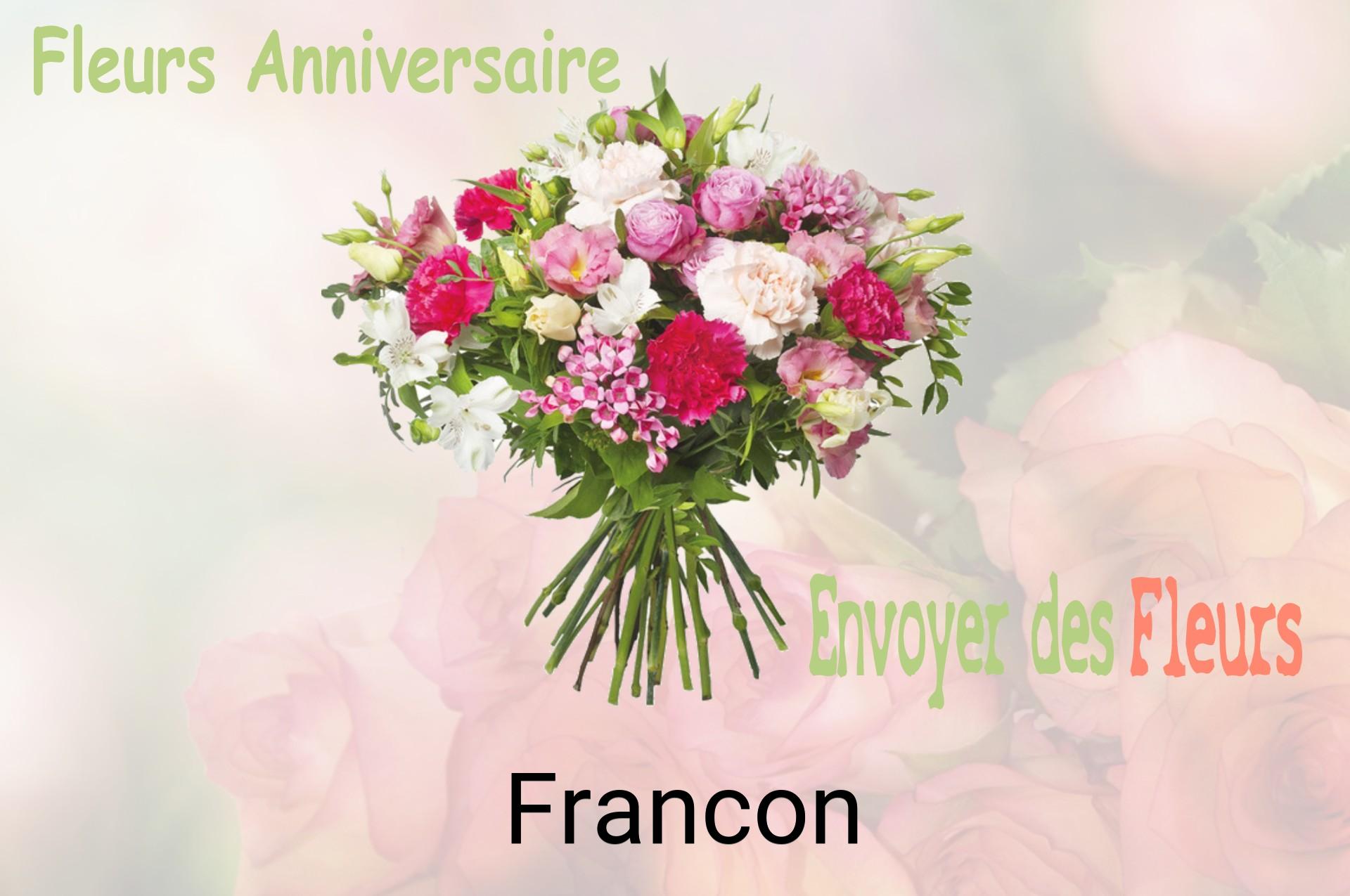 Bouquet de fleurs d’anniversaire livré à Francon